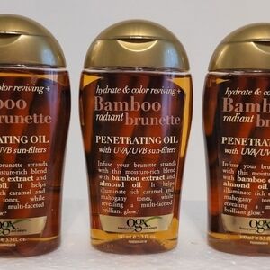 OGX Hydrate & Color Revive Bamboo Radiant Brunette Penetrating Oil 3.3oz - 3 Qty